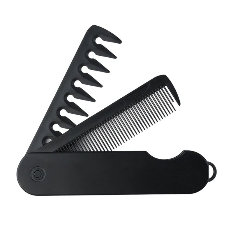 Mulitfunctional Folding Hair Comb Wide Tooth Oil Head Styling Beard Comb Hair Clipper Combs 1/2/3 In1 Portable Hairdressing Comb Quick Pick Grocers